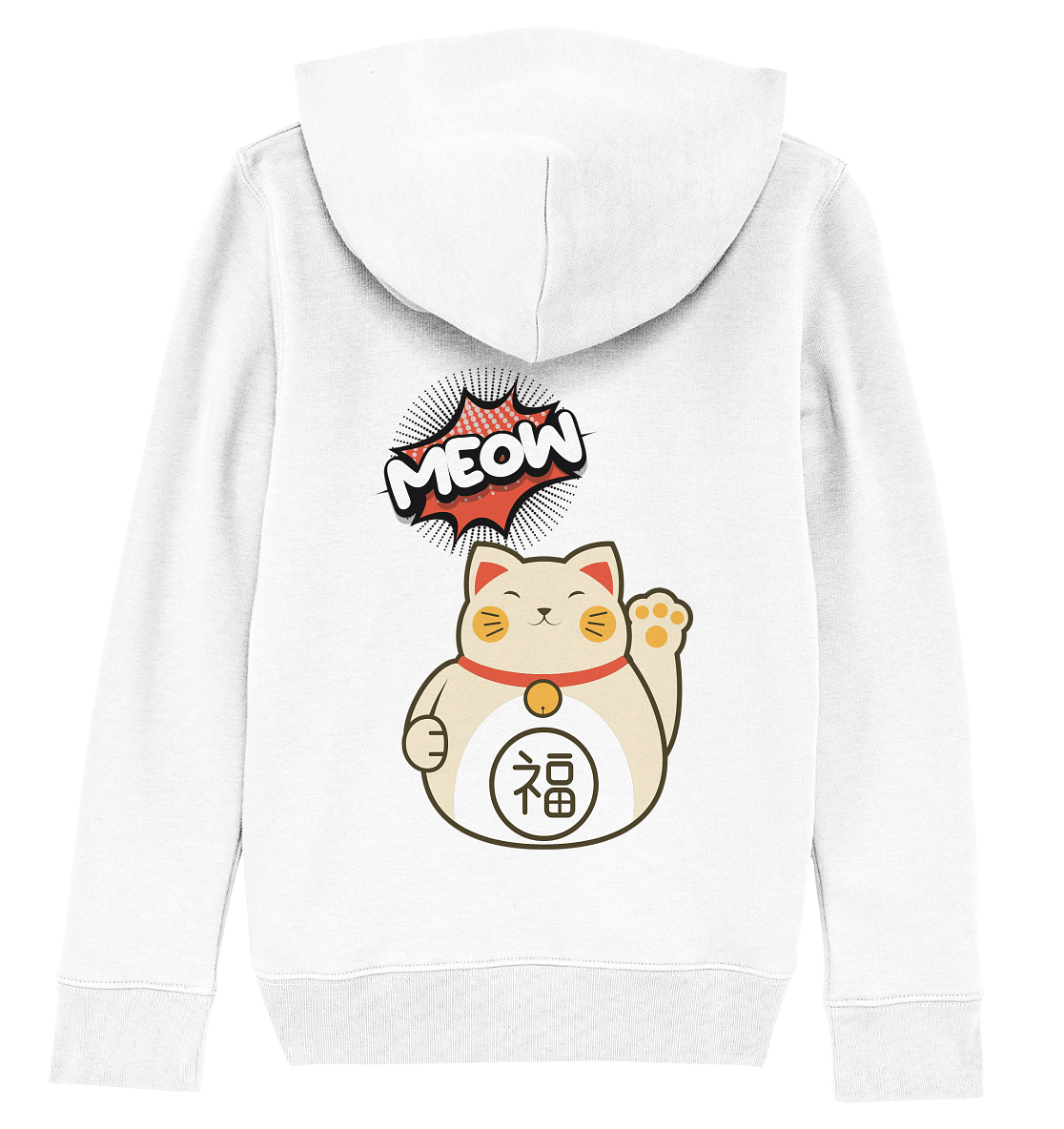 MEOW - Lucky Cat - Kids Basic Hoodie