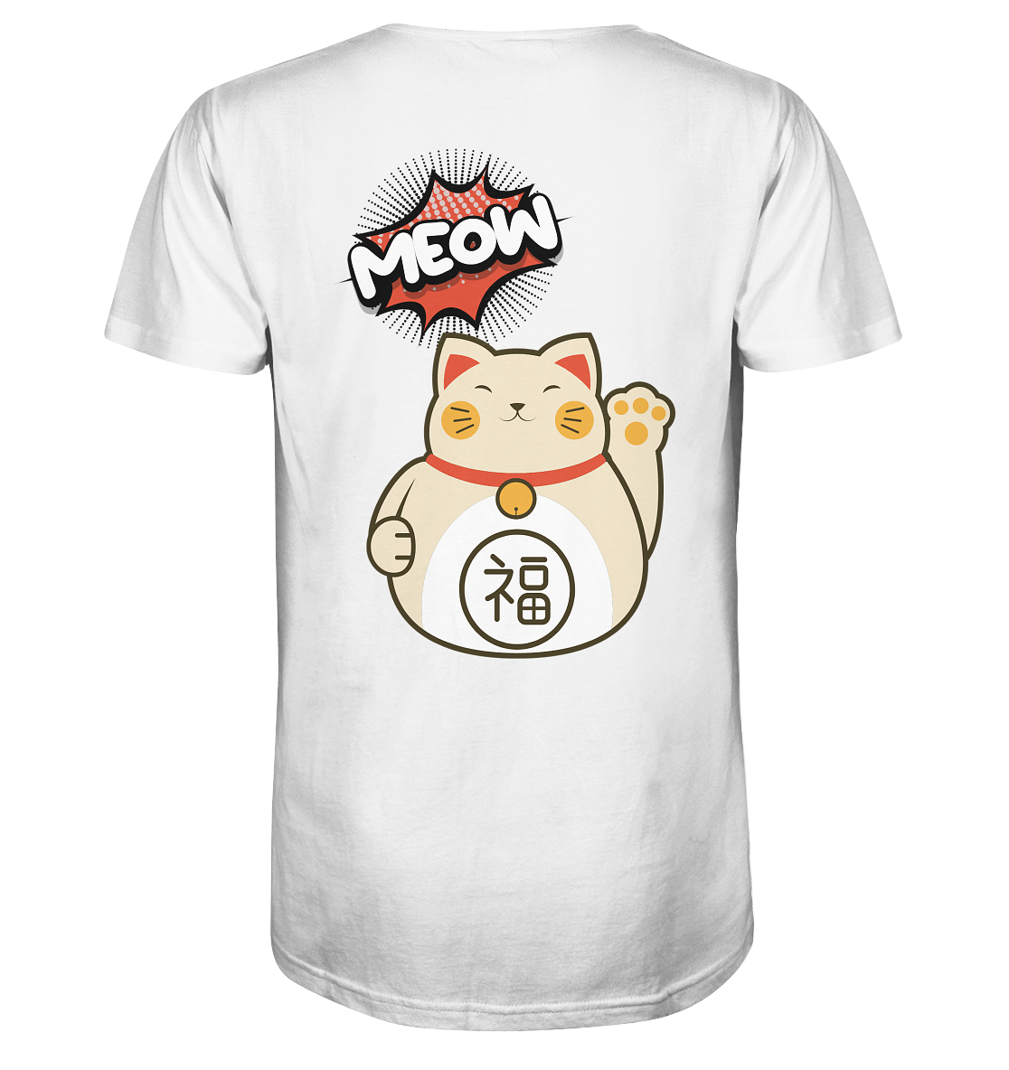 MEOW - Lucky Cat - Organic Shirt