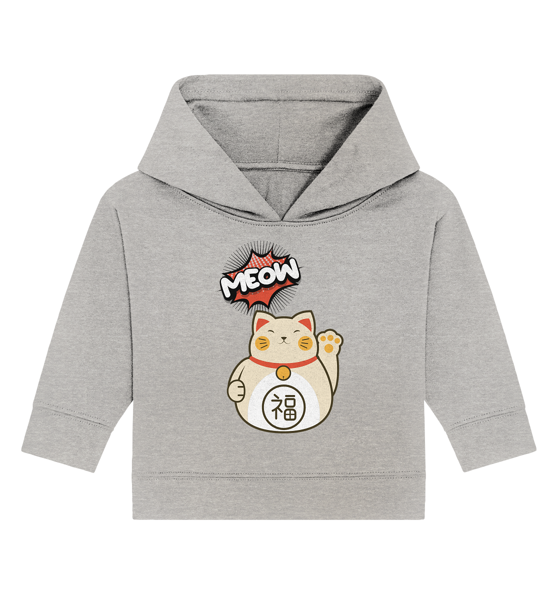MEOW - Lucky Cat - Baby Organic Hoodie