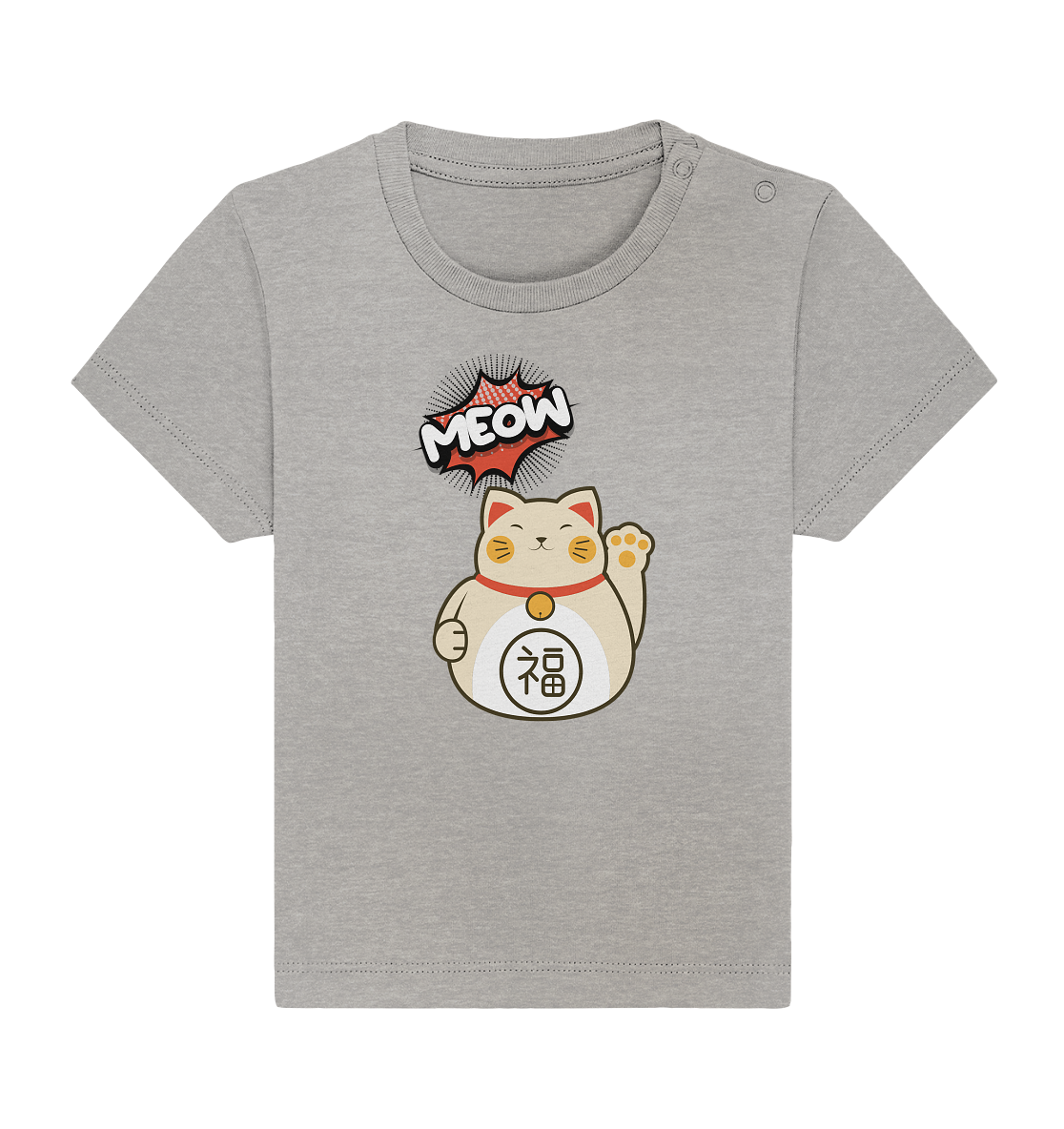 MEOW - Lucky Cat - Baby Organic Shirt
