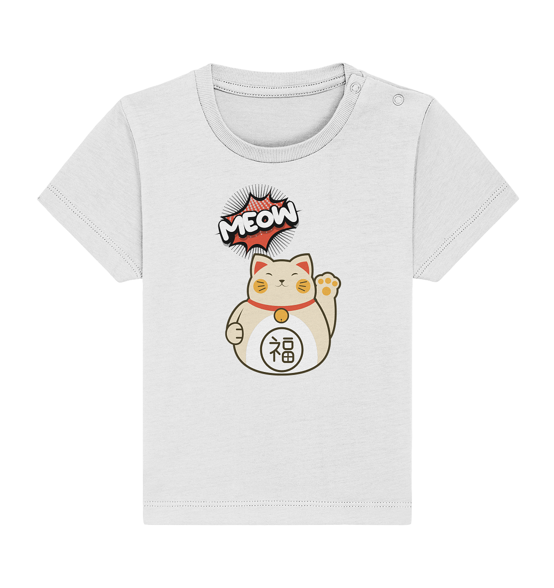 MEOW - Lucky Cat - Baby Organic Shirt