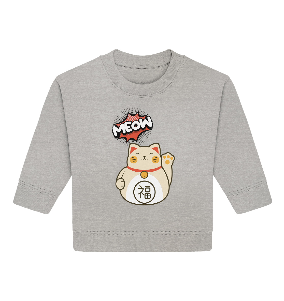 MEOW - Lucky Cat - Baby Organic Sweatshirt