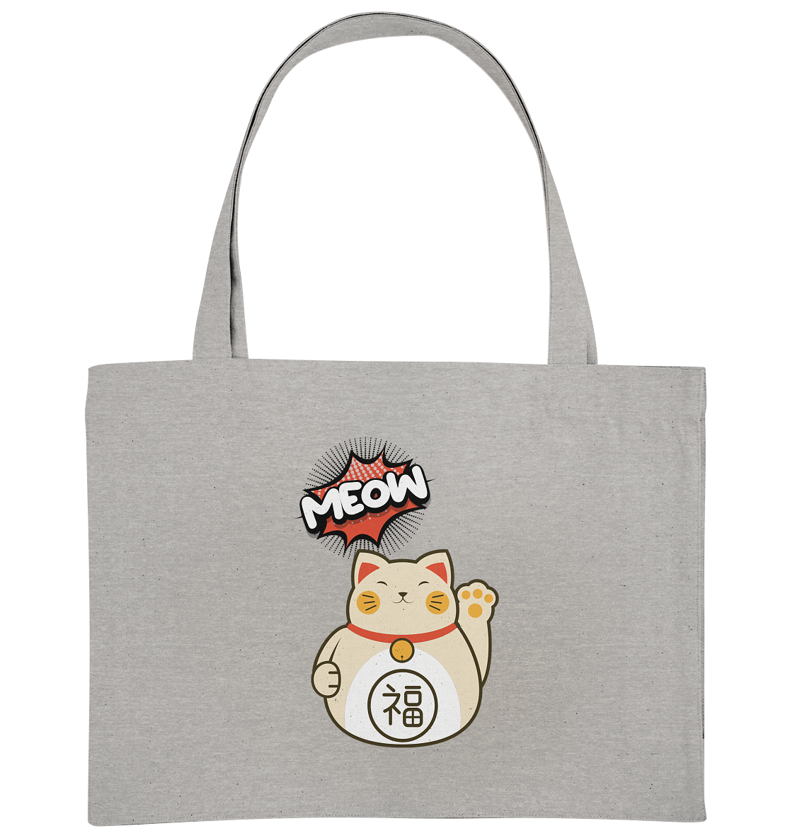 MEOW - Lucky Cat - Organic Shopping-Bag