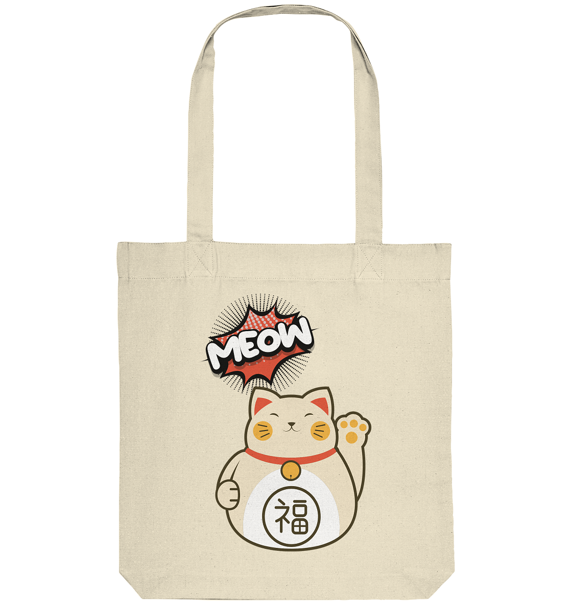 MEOW - Lucky Cat - Organic Tote-Bag
