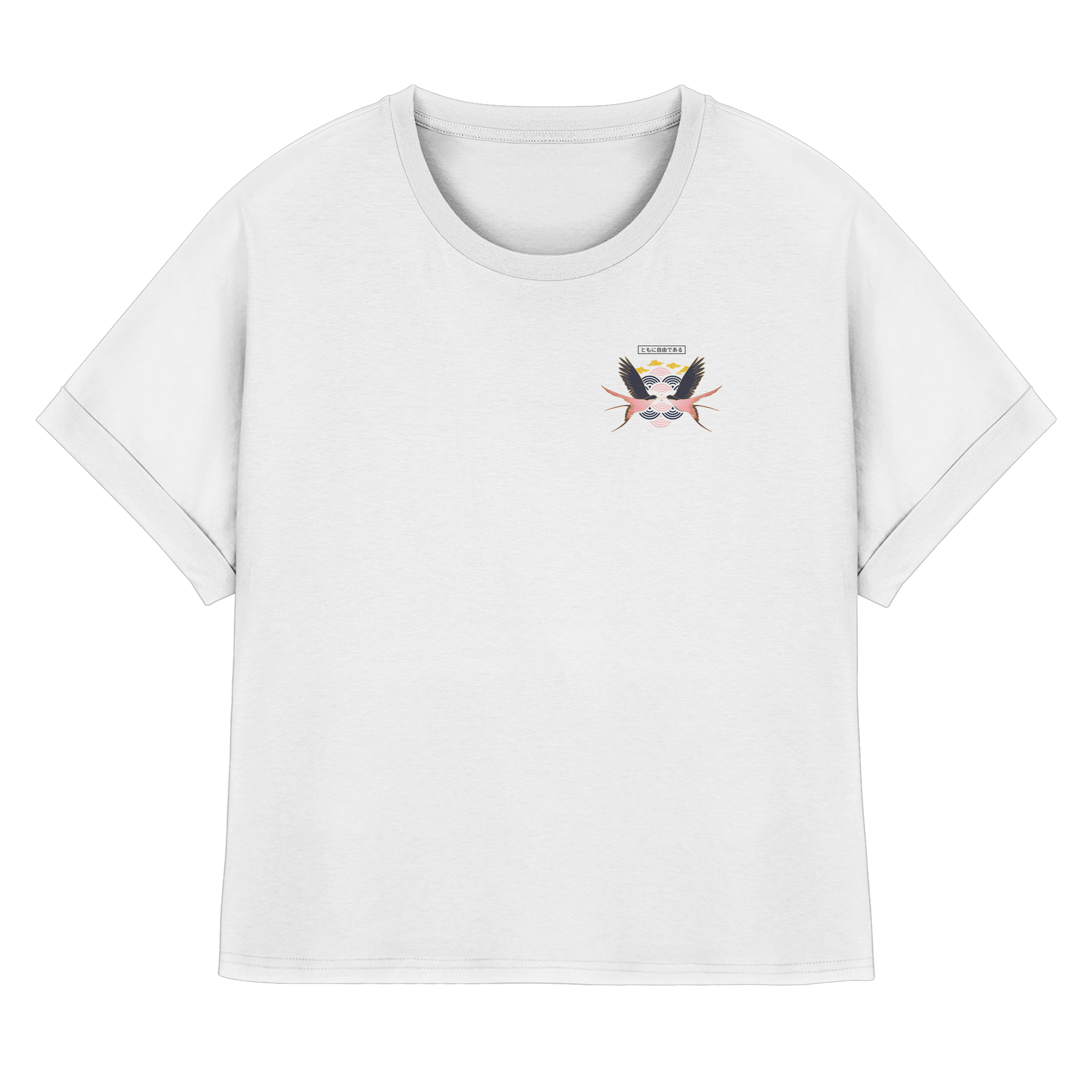 Zweisamkeit 2.0 - Womens Organic Rolled Sleeves T-Shirt